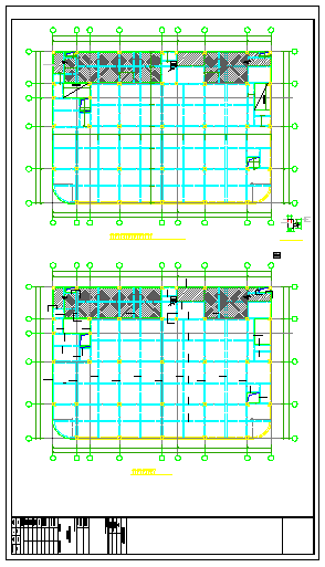 某地四层框架结构梁板配筋设计施工图_图1
