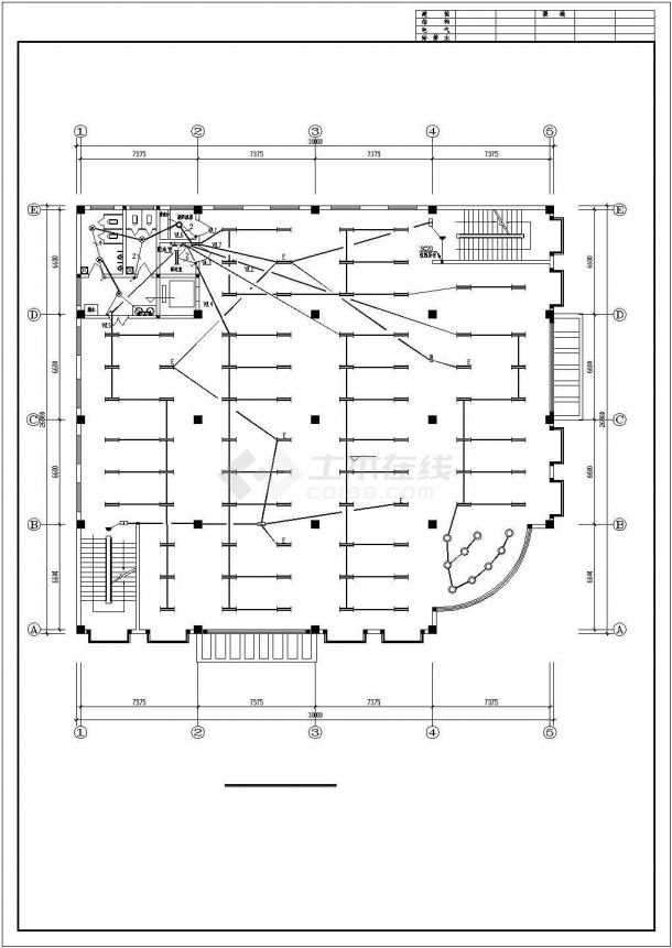 【江西】某地上四层展厅电气设计施工图-图一