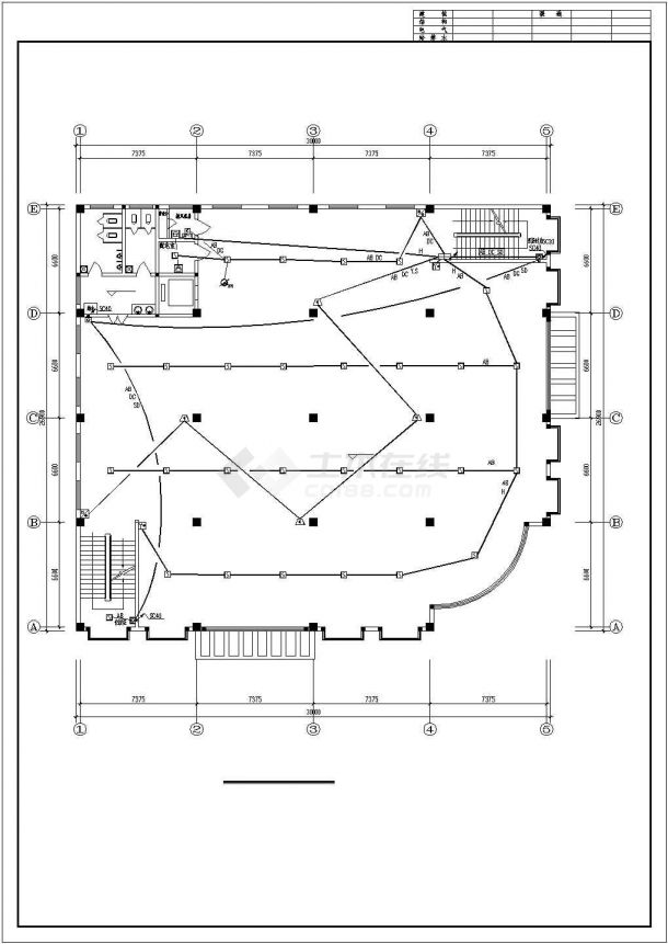 【江西】某地上四层展厅电气设计施工图-图二