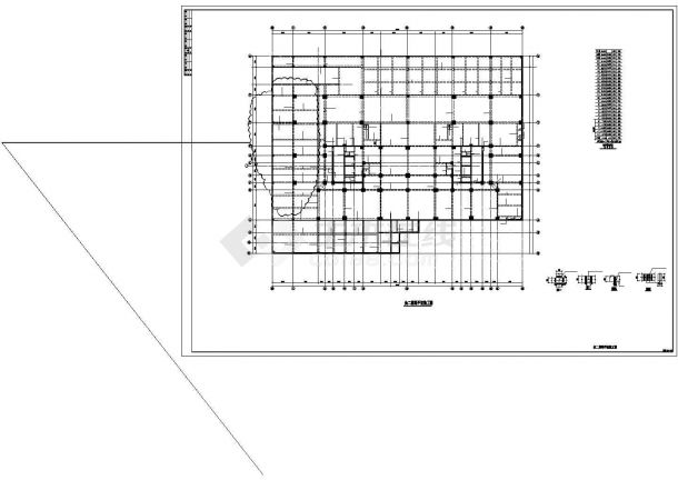 四川]21层框支剪力墙住宅楼结构施工图（带转换层）-图一