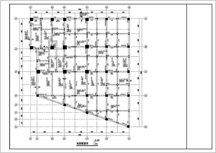 某异形柱框架剪力墙－底部大空间剪力墙住宅结构设计图_图1
