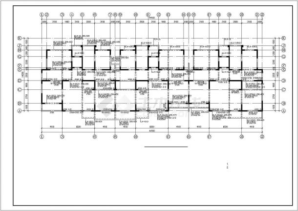 天津某18层剪力墙高层住宅楼建筑结构设计图-图二