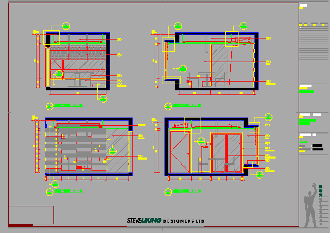 某地一期单位住宅楼样板间装修设计施工图（图片）_图1