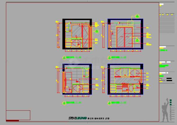 某地一期单位住宅楼样板间装修设计施工图（图片）-图二