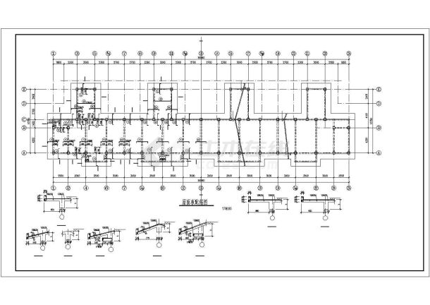 某框架综合楼结构CAD图-图二