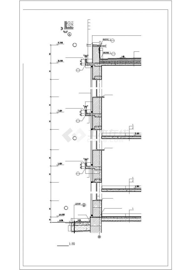 室内外常用建筑节点cad大样图合集-图二