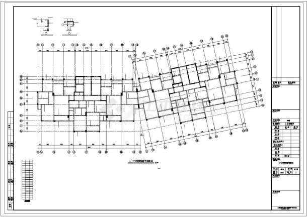 地上18层框剪结构商住楼结构施工图-图二