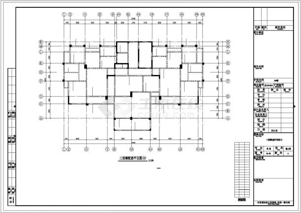 地上19层框架剪力墙结构商住楼结构施工图（仅地上部分，地下一层）-图二