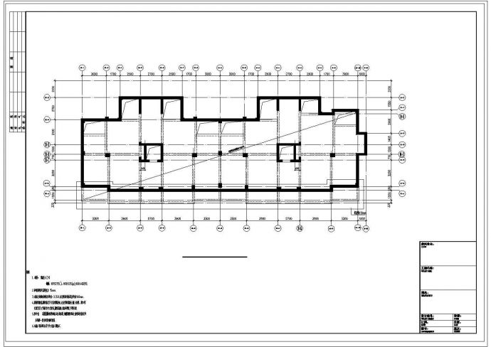 【辽宁】八层框剪结构住宅楼结构施工图（地下二层）_图1