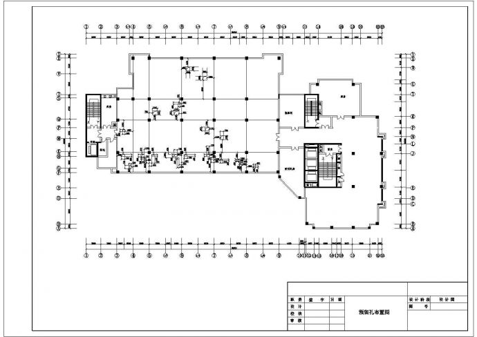 某私立医院净化空调设计CAD布置图纸_图1