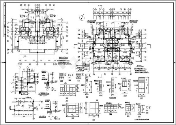 苏州市国际教育园某别墅建筑施工图-图一