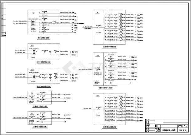 某建筑工程全套电气施工全套参考CAD详图-图一