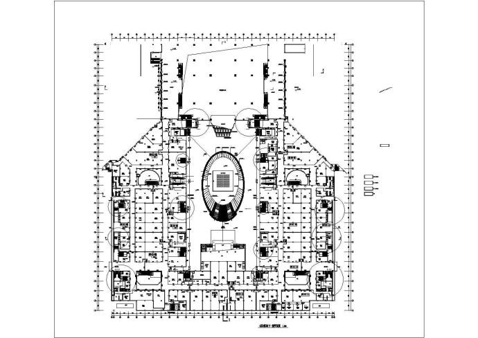 某小广场暖通设计施工CAD套图_图1