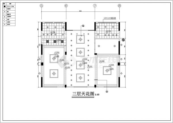 清远某大厦写字楼室内装修施工图(共15张)-图二