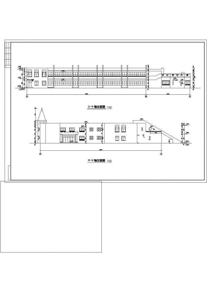 某小区幼儿园建筑设计图纸_图1