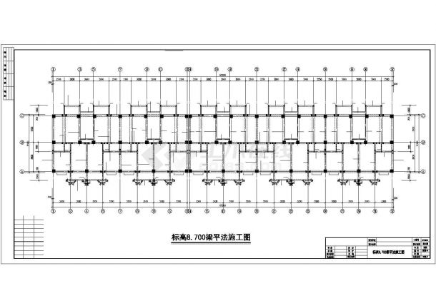 某7层全现浇框架住宅结构设计图-图一