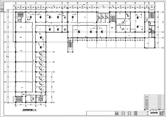 变频空调设计平立剖面CAD布置图_图1