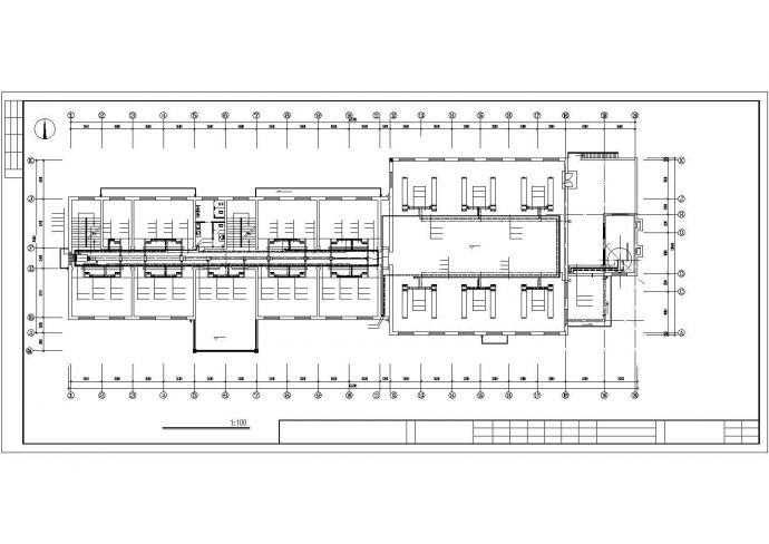 办公楼食堂空调结构施工CAD大样图_图1