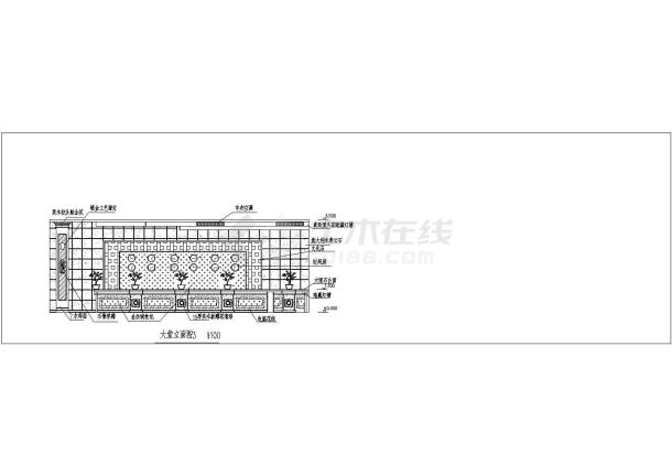 某地区西式餐厅详细建筑图（共9张）-图一