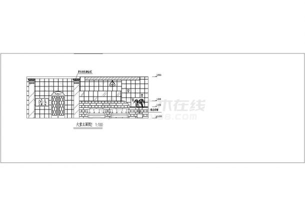 某地区西式餐厅详细建筑图（共9张）-图二