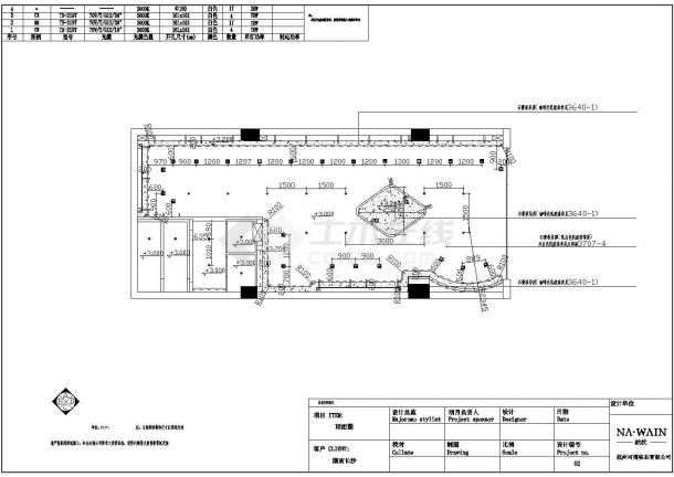 某地两层商场建筑设计施工CAD图-图二