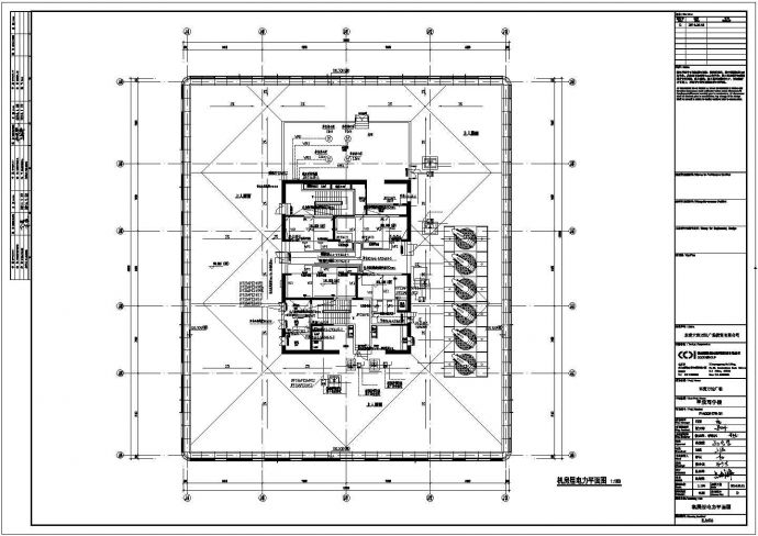 [山东]东营万达广场甲写二版图动力、照明及消防平面图（含设计说明）_图1