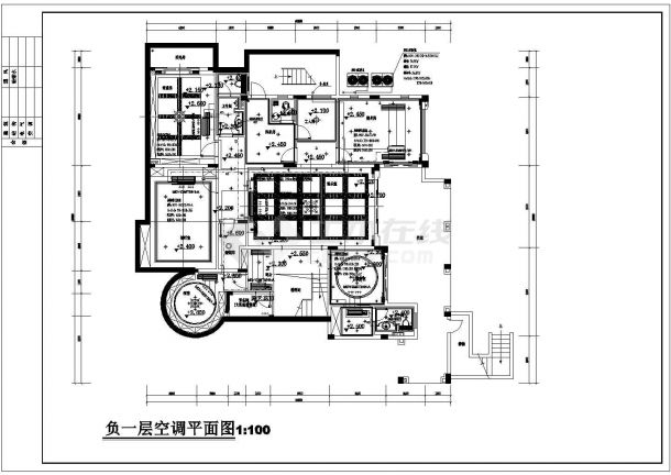 广州某售楼部及别墅空调通风图纸-图二