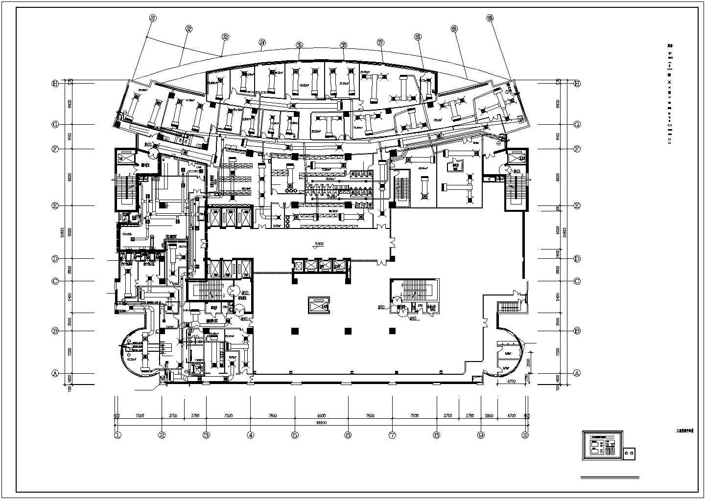 某手术室空调建筑布置参考图