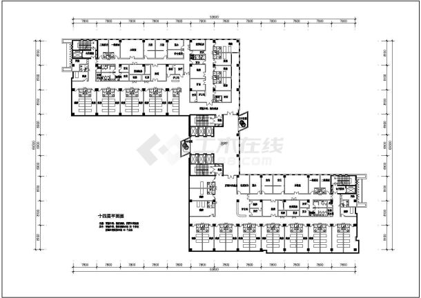 某医院平面装修cad施工图-图二