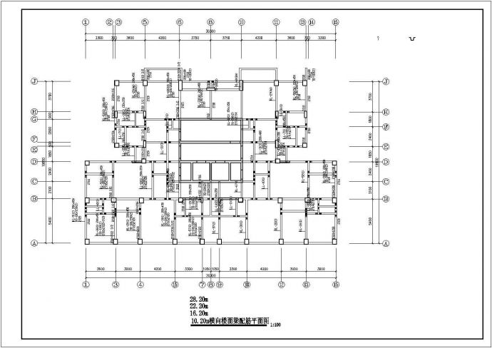 某地下为车库框剪住宅结构设计图_图1