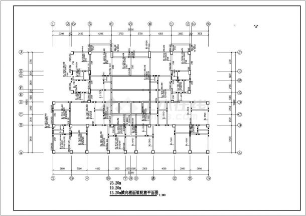 某地下为车库框剪住宅结构设计图-图二