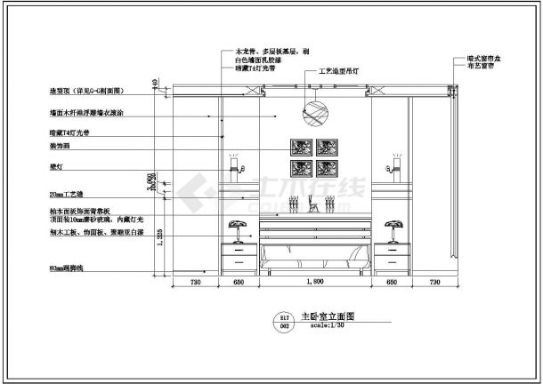 【上海】  某别墅设计装修施工图-图二