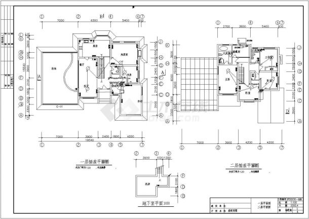 【广州】某地别墅智能化建筑设计图纸-图二