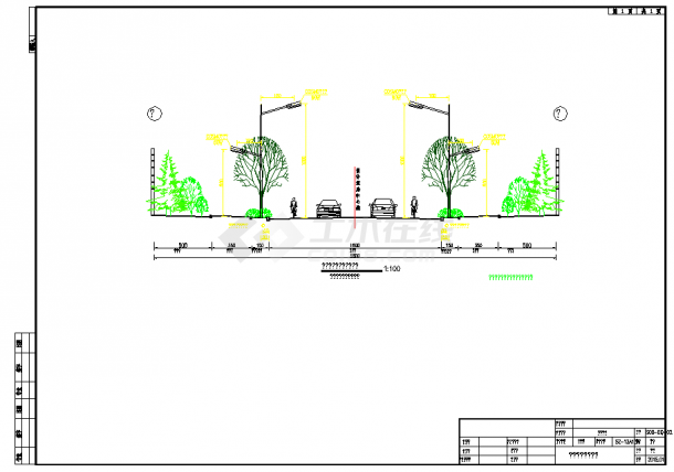 城市支路工程照明设计套图（9张）-图一