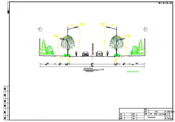 城市支路工程照明设计套图（9张）_图1