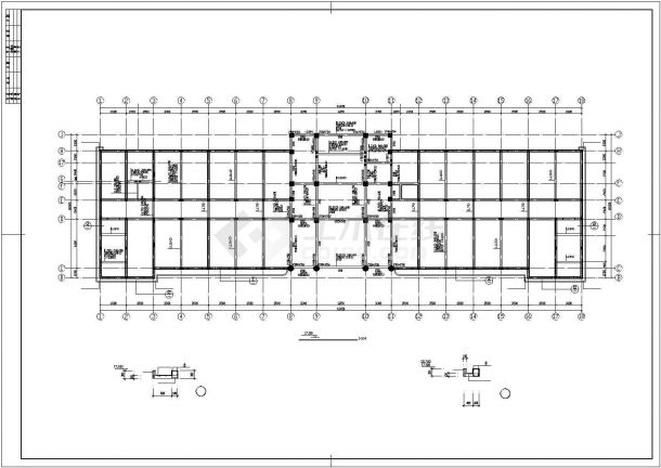 某土地房屋交易中心建筑设计施工CAD图-图二