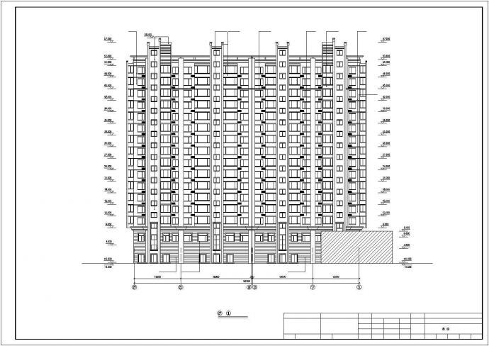 黑河某小区16层框支住宅楼建筑结构设计图（含计算书、pkpm模型）_图1
