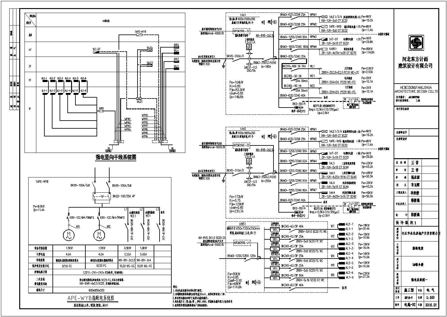 [河北]5层商业办公综合楼电气全套施工图
