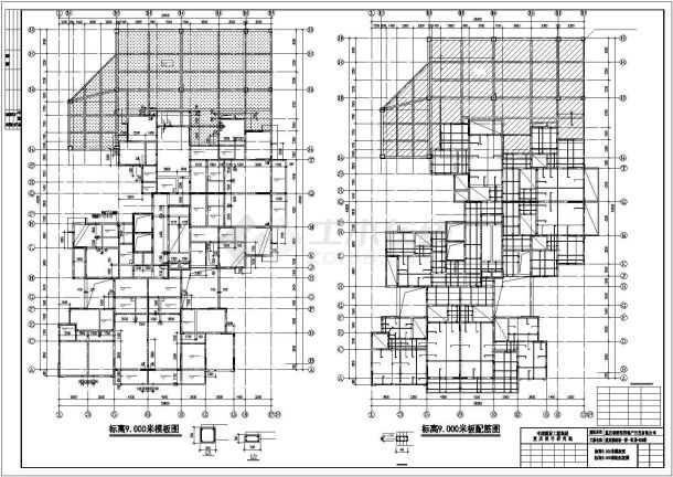 重庆某服装城整层结构设计及装修cad施工图纸-图一