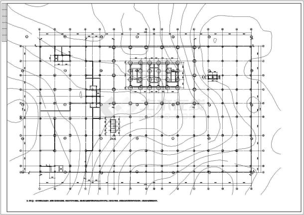 深圳某33层框架核心筒办公楼结构设计图-图二