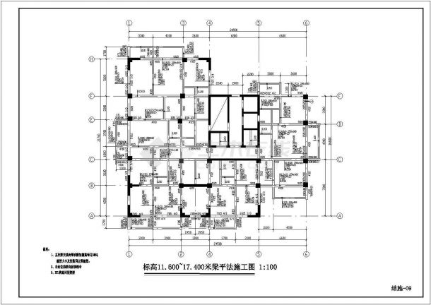 某地高层小区建筑CAD平面布置参考图-图一