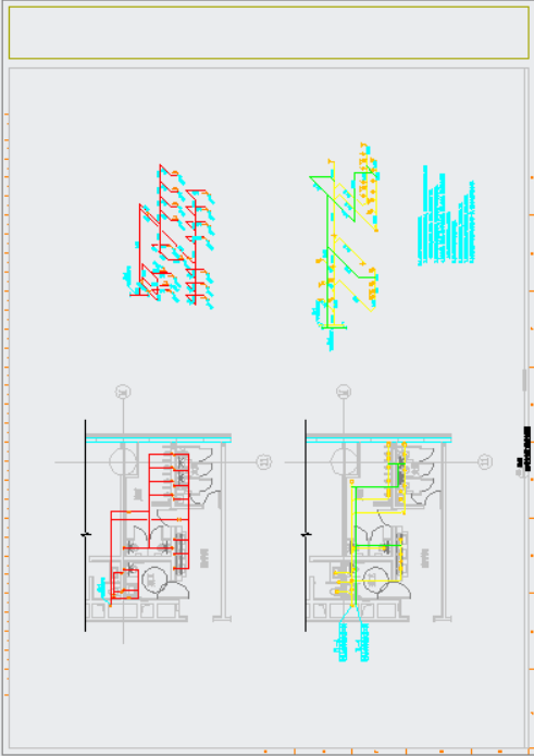 超高层办公楼喷淋及给排水管道专项设计施工图-图二