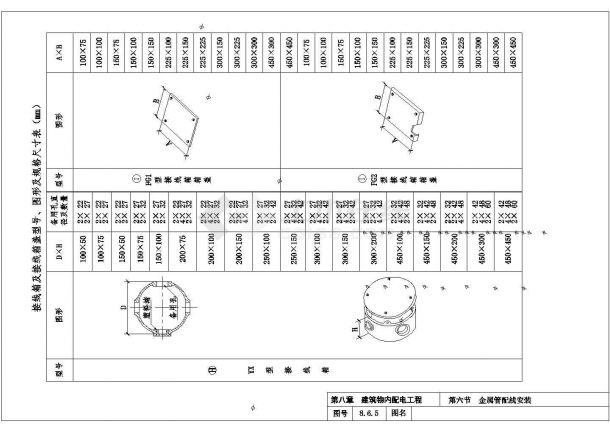 10KV变电所8-6金属管配线设计图2-图一