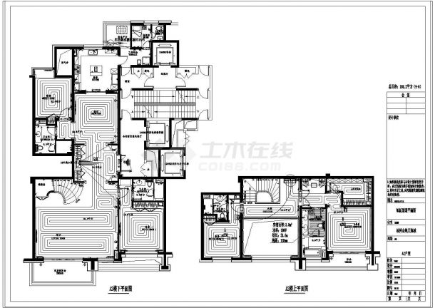 【杭州】某高层住宅小区地暖设计图纸-图二