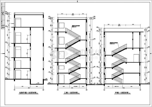 某多层混凝土框架厂房结构设计图-图二