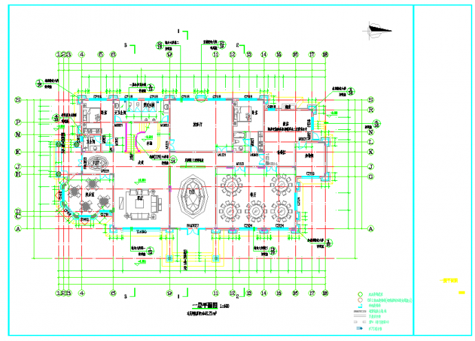 某三层欧式豪宅建筑施工图（1200平方米）_图1