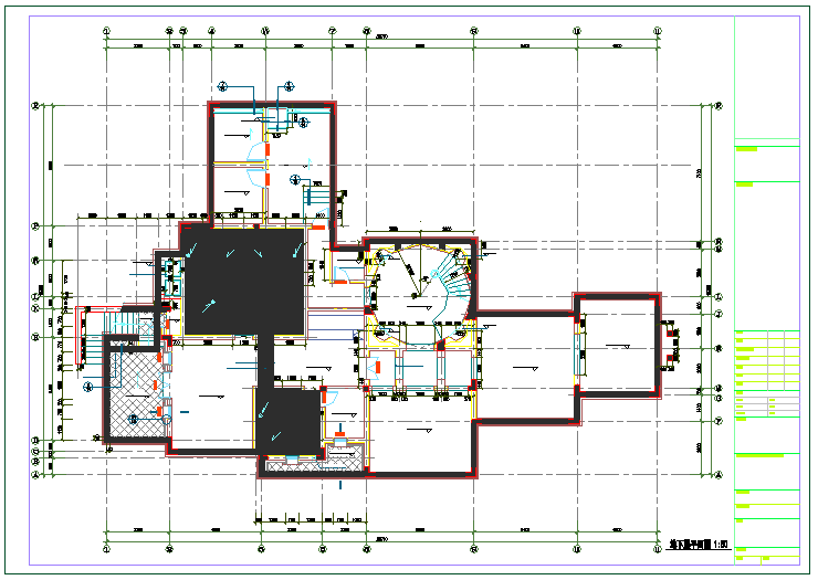 【上海】某玫瑰园二层豪华别墅建筑施工图（759平方米）