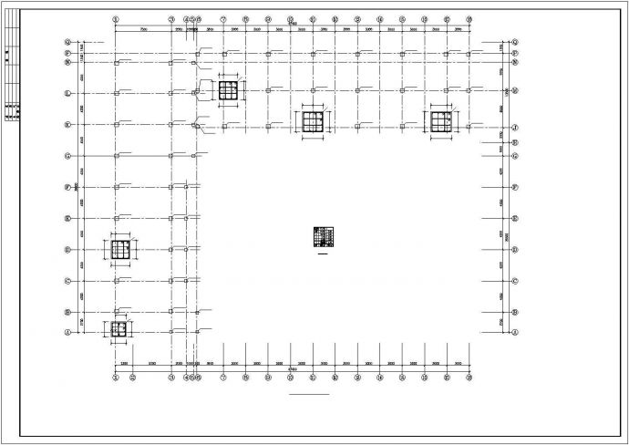 某4层框架高中实验楼结构设计图_图1