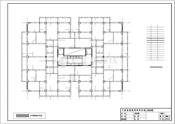 [白银]12层框剪住宅楼结构设计图-图一