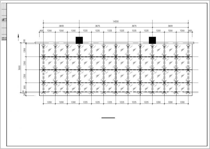 钢结构飘蓬建筑结构设计施工图_图1